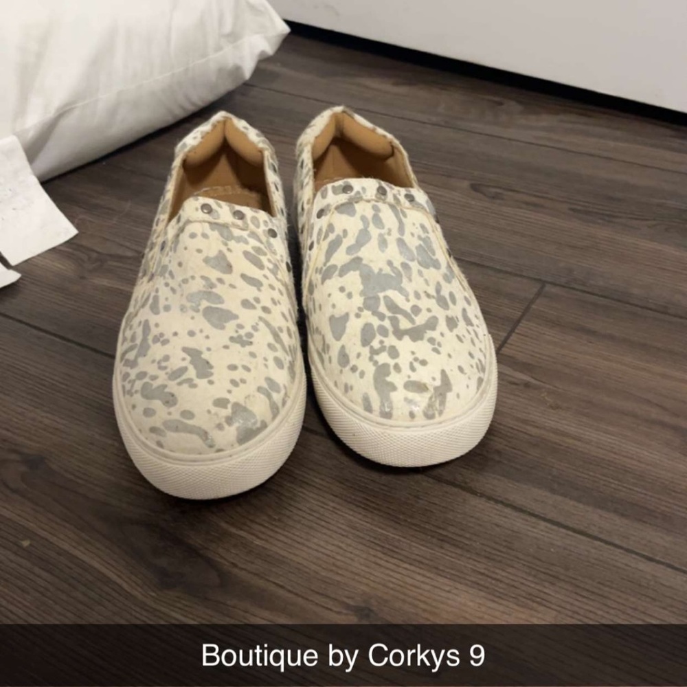 Corky’s cow hide sneakers - size 9